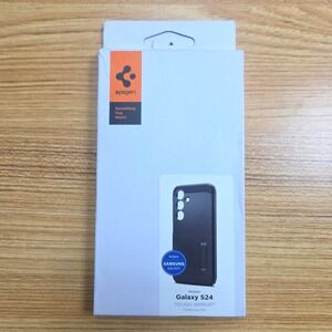 Spigen Samsung Galaxy S24 Tough Armor Black Phone Case w/ Stand Feature ACS07355